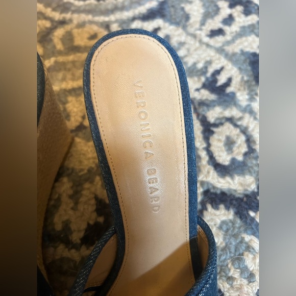 Veronica Beard Edna Denim Wedge Espadrilles - Picture 3 of 8